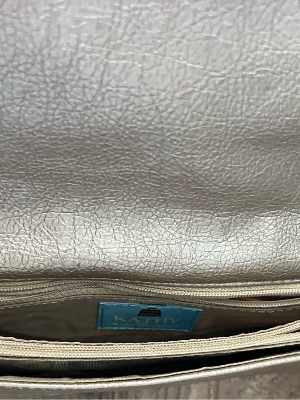 Gold Stud-Accent Kathy Crossbody Bag with Crown Emblem - Picture 10 of 12